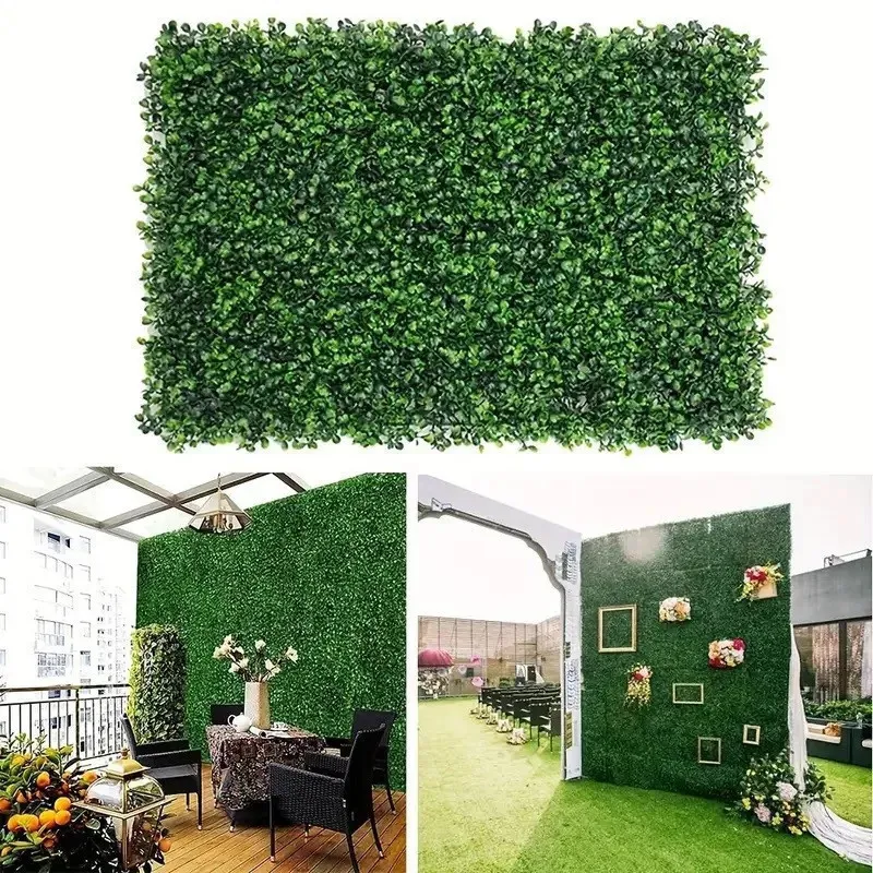 Set 5 x Gard artificial cu frunze din Cisimir 40 x 60cm