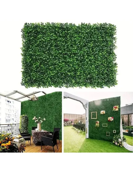 Set 5 x Gard artificial cu frunze din Cisimir 40 x 60cm