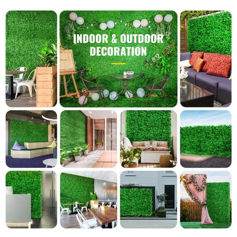Set 5 x Gard artificial cu frunze din Cisimir 40 x 60cm