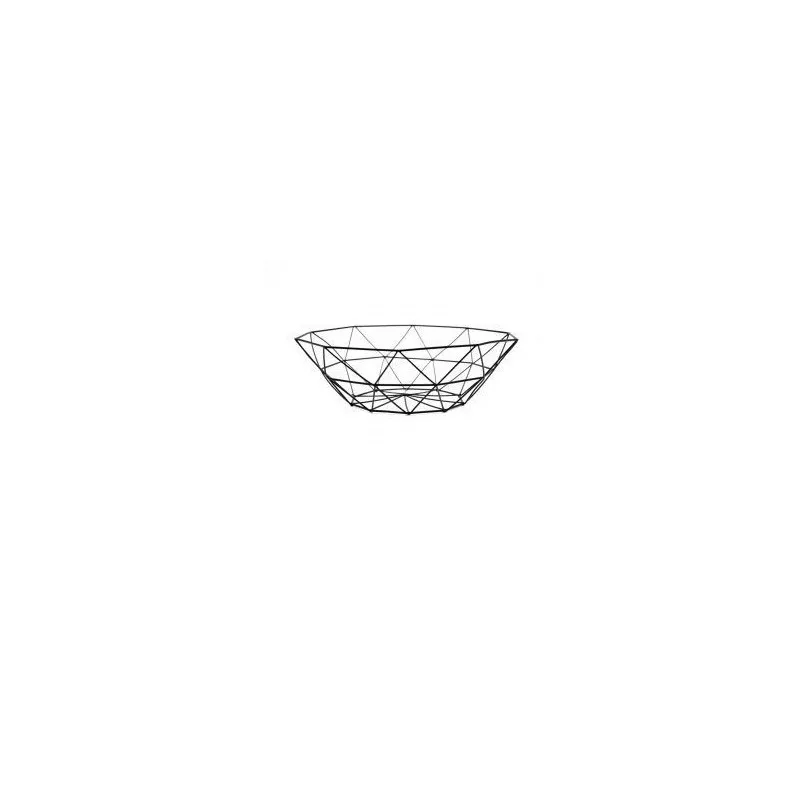Cos fructe din metal , 27 x 10 cm negru