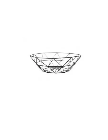 Cos fructe din metal , 27 x 10 cm negru