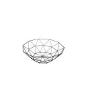 Cos fructe din metal , 27 x 10 cm negru