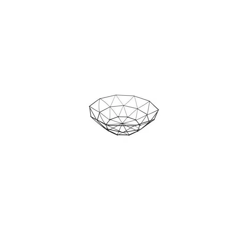 Cos fructe din metal , 27 x 10 cm negru