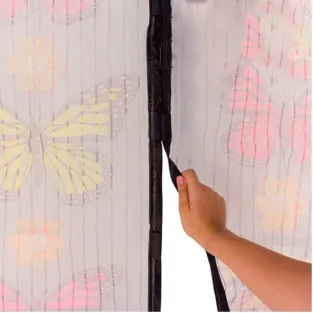 Perdea Magnetică Anti-Insecte Model Fluture, 100 x 210 cm, Închidere Automată, Set 2 Bucăți 2