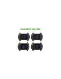 Set 4 Lămpi Solare Bidirecționale cu Senzor de Lumină, IP65, Autonomie 6-8 Ore