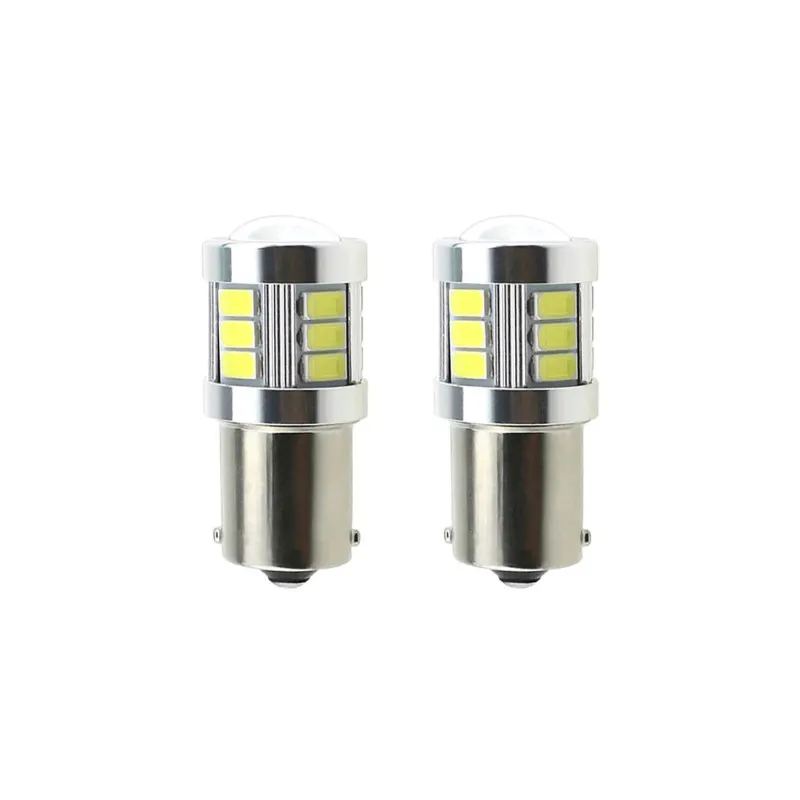 Set 2 x Becuri auto LED, 18 SMD, lupa, 12-24V