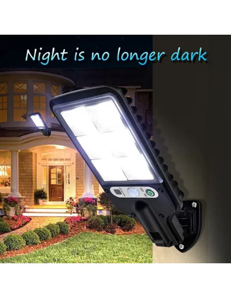 Set 5 Lămpi Solare de Perete, 72 LED-uri, 50W, Telecomandă, Senzor Mișcare, 3 Moduri, IP65