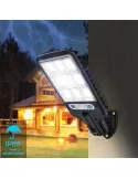 Set 5 Lămpi Solare de Perete, 72 LED-uri, 50W, Telecomandă, Senzor Mișcare, 3 Moduri, IP65