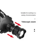 Lanternă de cap MMC T28 LED P90 cu Zoom 3000W
