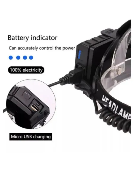 Lanternă de cap MMC T28 LED P90 cu Zoom 3000W