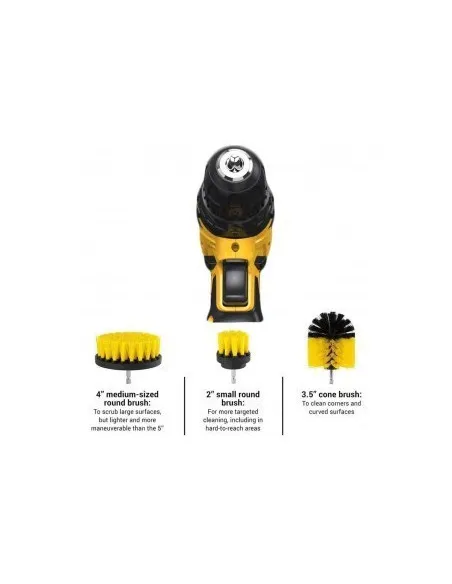 Cumpara Set 3 perii curatare cu adaptor pentru