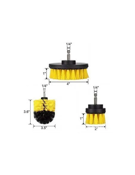 Cumpara Set 3 perii curatare cu adaptor pentru