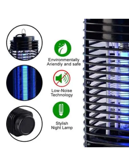 2 x Felinar electric UV importiva insectelor , Lampa Mosquito Killer hexagon