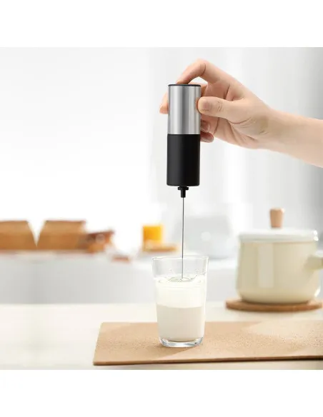 Mixer pentru spuma de lapte si cafea cu suport metalic