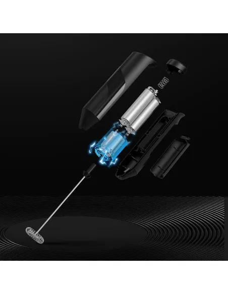 Mixer pentru spuma de lapte si cafea cu suport metalic