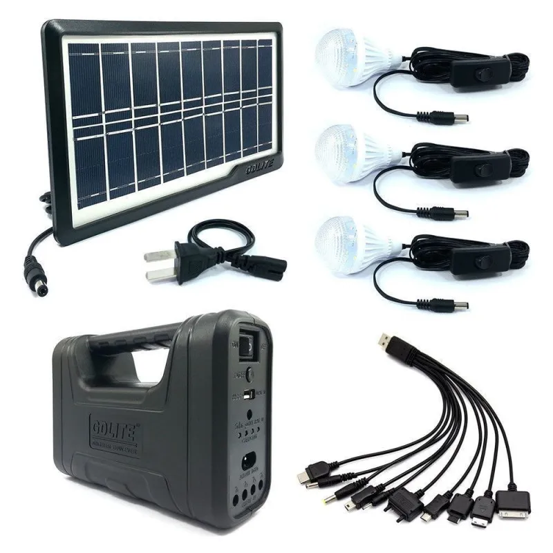 Cumpara Kit lanterna cu panou solar, 3 becuri
