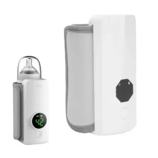 Încălzitor Portabil Biberon, 6000 mAh, 6 Trepte de Temperatură, Alb