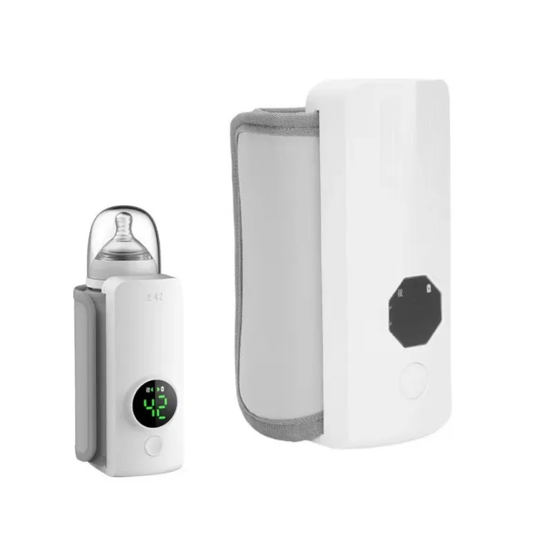 Încălzitor Portabil Biberon, 6000 mAh, 6 Trepte de Temperatură, Alb