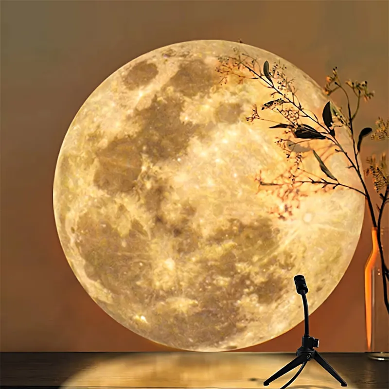 Lampă proiector luna/ pamant pentru interior cu led de 3w, cu stativ