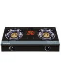 Aragaz ERTONE MN-1102, 2 Arzatoare din fonta, sticla securizata, aprindere pe quartz, negru,