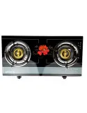 Aragaz ERTONE MN-1102, 2 Arzatoare din fonta, sticla securizata, aprindere pe quartz, negru,