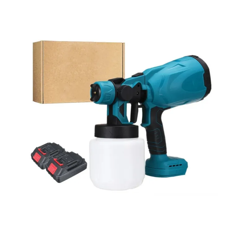 Pistol de Vopsit cu Acumulator DASGUT 24V, 2 Baterii, Rezervor 800 ml, 650 ml/min