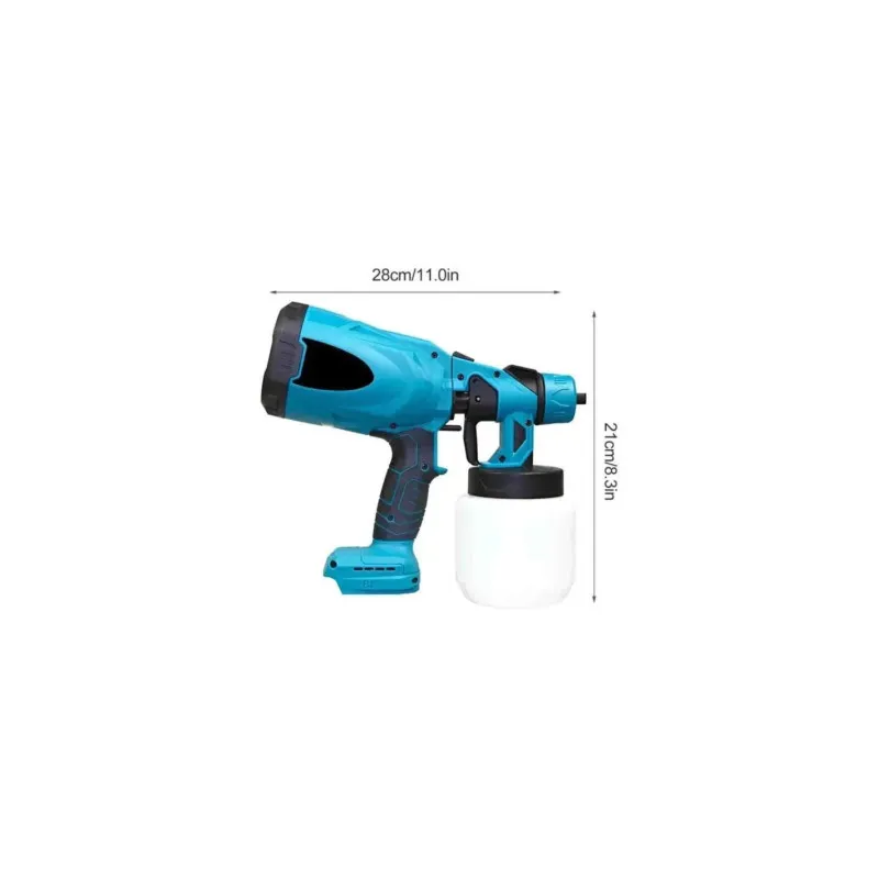 Pistol de Vopsit cu Acumulator DASGUT 24V, 2 Baterii, Rezervor 800 ml, 650 ml/min