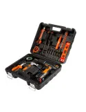 Bormasina electrica Dasgut cu 2 acumulatori, incarcator si 17 accesorii, 12 v