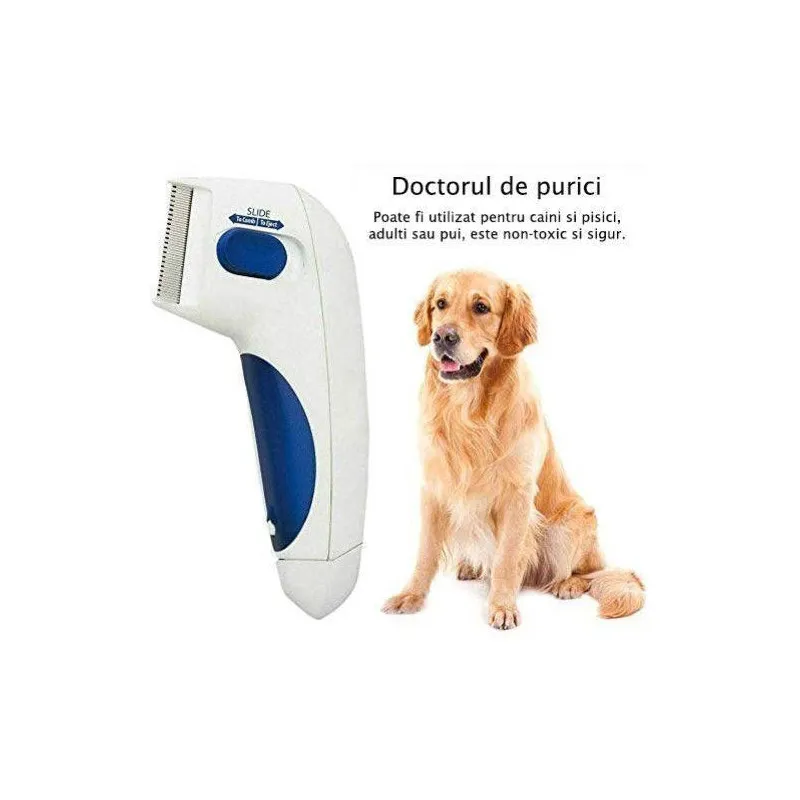 Pieptene de purici, pentru caini si pisici - Flea