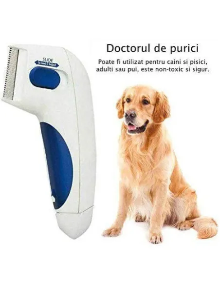 Pieptene de purici, pentru caini si pisici - Flea