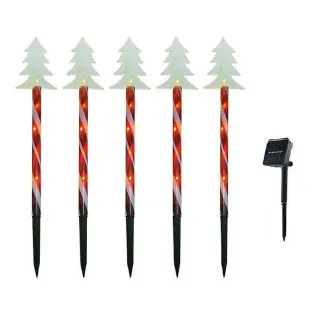 Set 5 Braduti LED Solar 2 Moduri Iluminare Craciun 2
