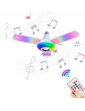 Lampa muzicala Bluetooth cu ventilator si