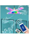 Lampa muzicala Bluetooth cu ventilator si