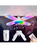 Lampa muzicala Bluetooth cu ventilator si