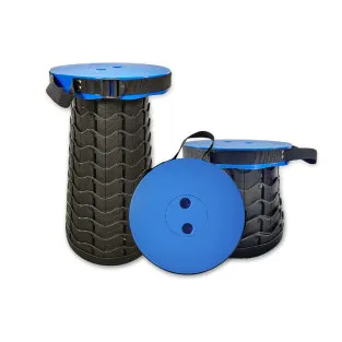 Taburet/Scaun pliabil portabil, retractabil, telescopic, pentru exterior