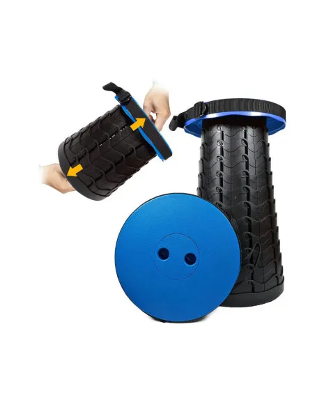 Taburet/Scaun pliabil portabil, retractabil, telescopic, pentru exterior