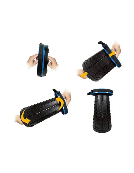 Taburet/Scaun pliabil portabil, retractabil, telescopic, pentru exterior