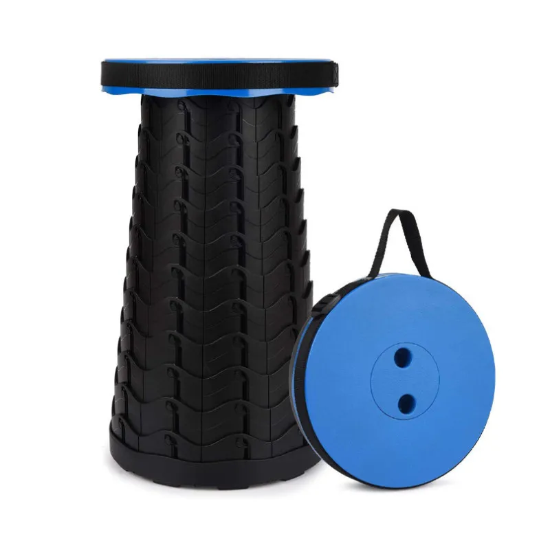 Taburet/Scaun pliabil portabil, retractabil, telescopic, pentru exterior