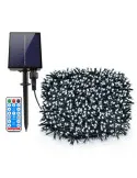 Instalație solară 500 LED – 50m Alb Rece , panou mare, controler, alimentare solară + USB
