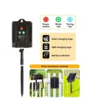 Instalație solară 500 LED – 50m Alb Rece , panou mare, controler, alimentare solară + USB