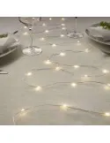 Instalatie solara, fir cupru liniara 5m 50 led-uri cu baterii