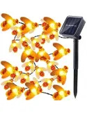 Set 2 x Instalație Solară Decorativă cu Albinuțe, 50 LED-uri, 6.5 m, 8 Moduri