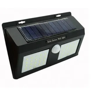 Lampa dubla 40 LED, incarcare solara si senzor