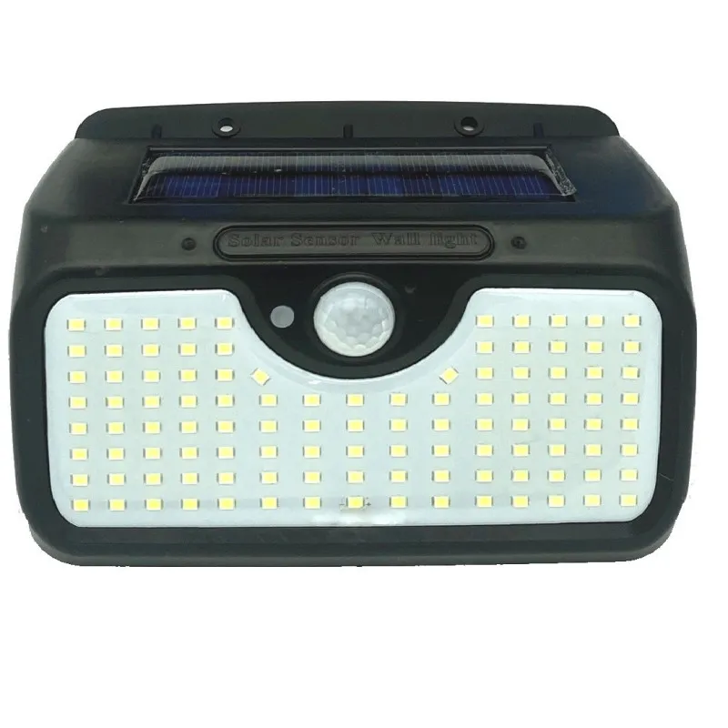 Lampa cu panou solar, 107 LED-uri si senzor de