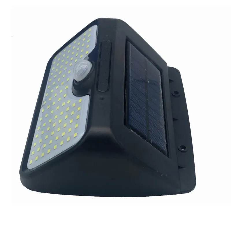 Lampa cu panou solar, 107 LED-uri si senzor de