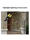 Lampa solara de perete cu doua reflectoare si telecomanda