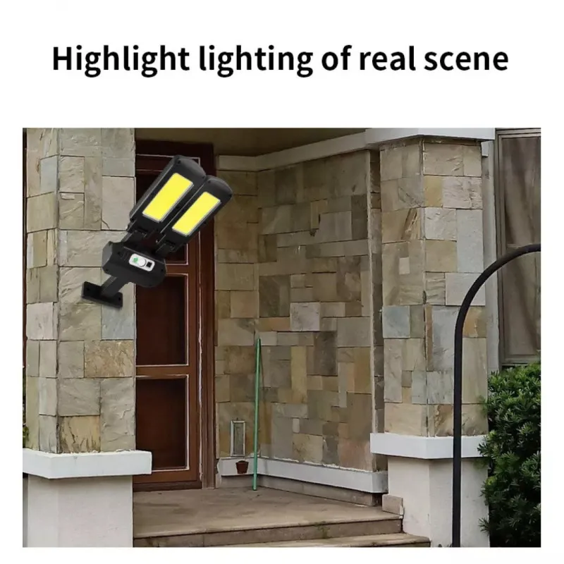 Lampa solara de perete cu doua reflectoare si telecomanda
