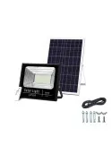 Set 2 x Proiector 100w cu panou solar Jortan , 6500k, IP66, telecomanda, indicator baterie