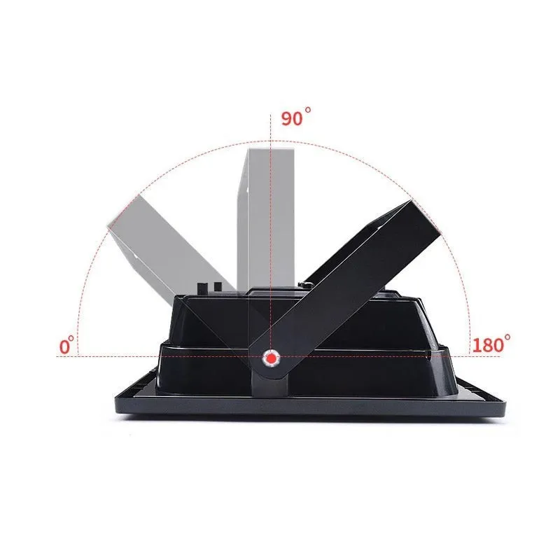 Set 2 x Proiector 100w cu panou solar Jortan , 6500k, IP66, telecomanda, indicator baterie