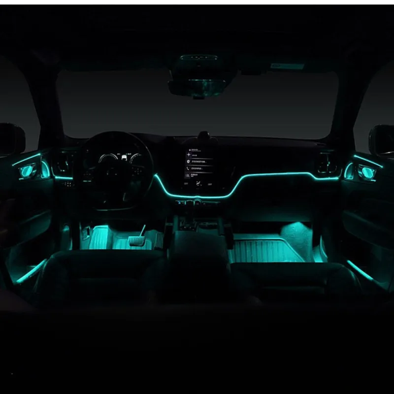Banda decorativa auto LED 3 metri, pentru interior